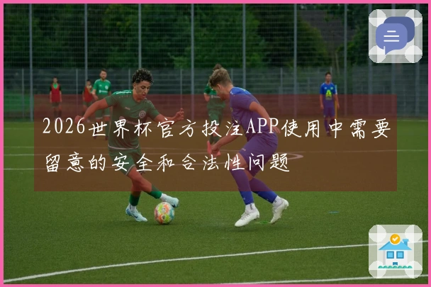 2026世界杯官方投注APP使用中需要留意的安全和合法性问题