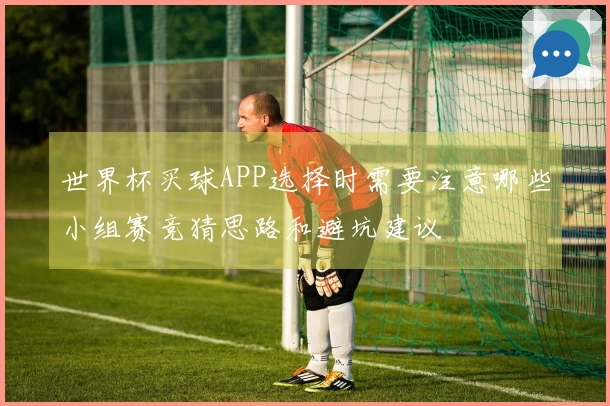 世界杯买球APP选择时需要注意哪些小组赛竞猜思路和避坑建议