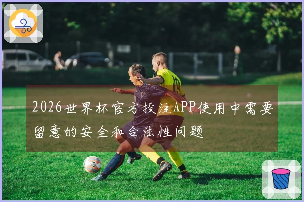 2026世界杯官方投注APP使用中需要留意的安全和合法性问题